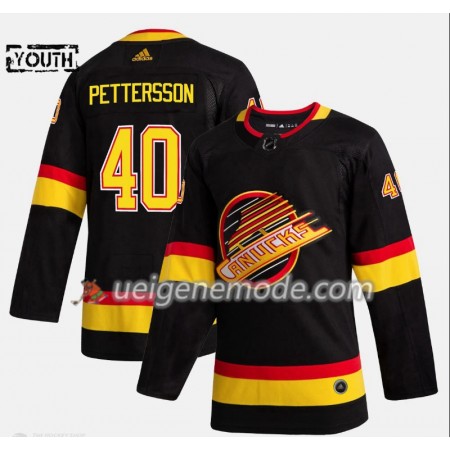 Kinder Eishockey Vancouver Canucks Trikot Elias Pettersson 40 Flying Skate Adidas 2019-2020 Schwarz Authentic